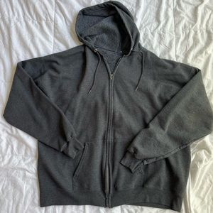 Oversized Gildan zip up sweatshirt